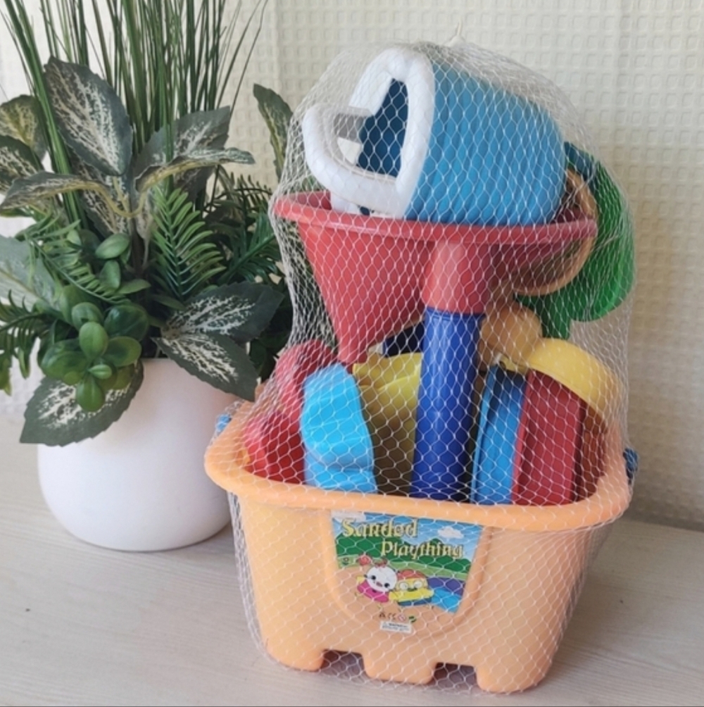 Colorful Beach Sand Play Toy Set- 12 Piece Set